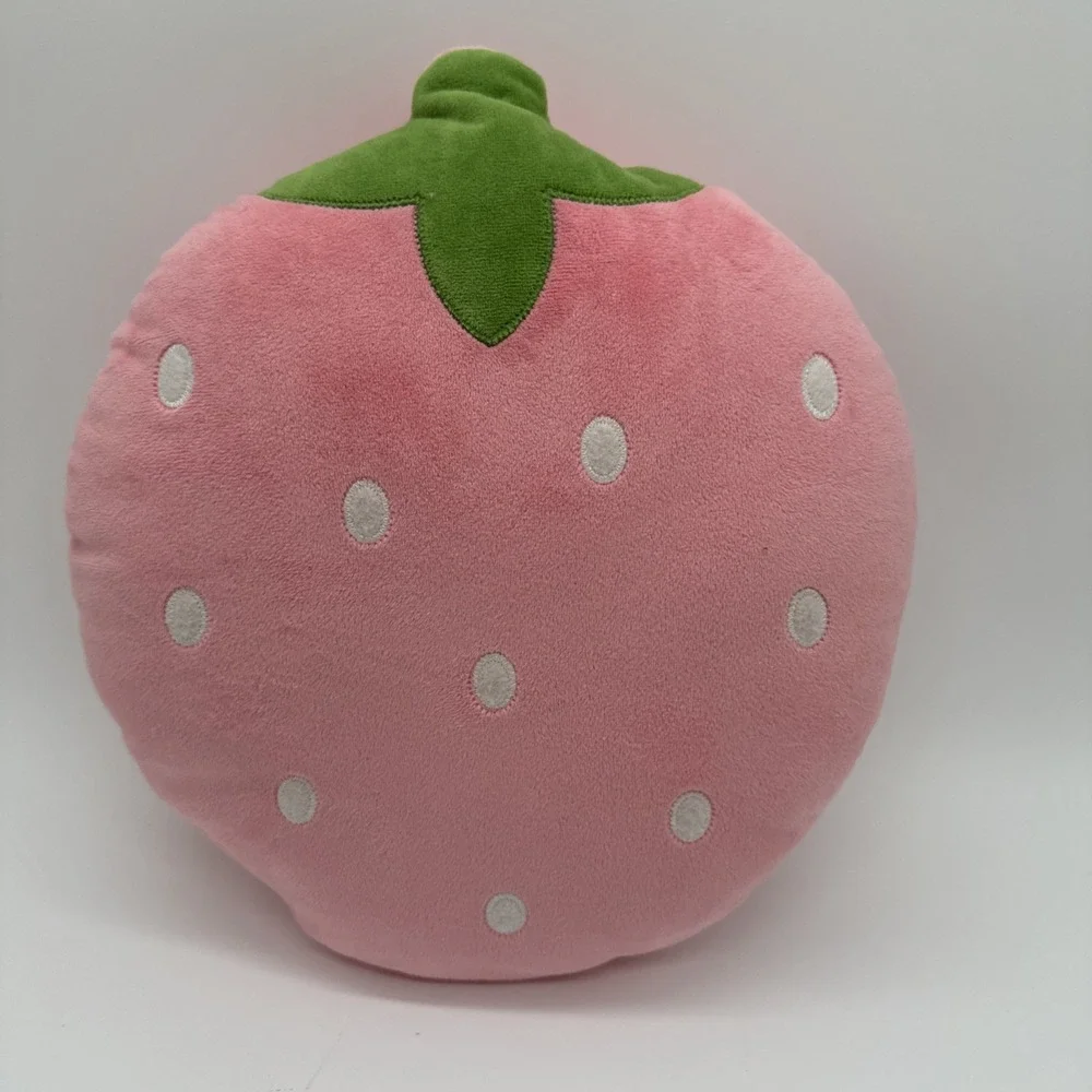 Target Bullseye's Playground Pink Strawberry Soft Throw Pillow 13